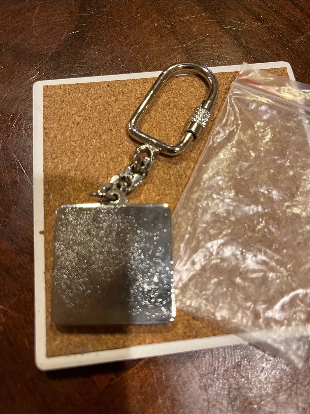 Mirage Las Vegas Palm Tree Silver Keychain Card Holder